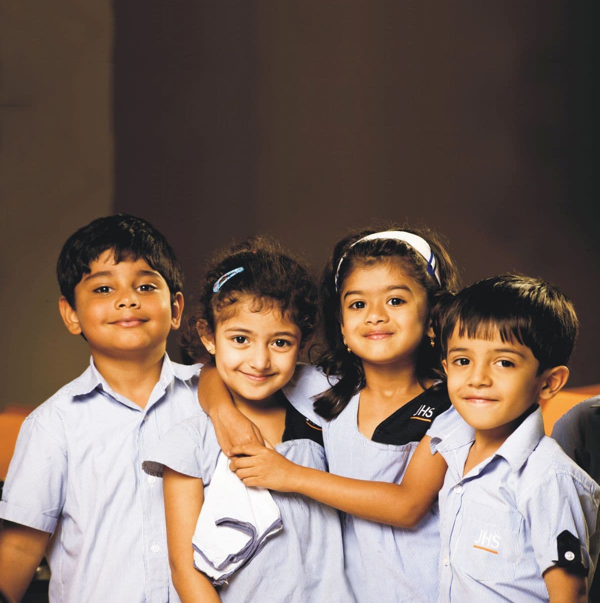 Students collaborating in classroom at DAV School