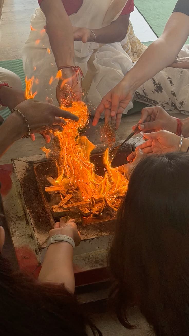 Solemn Vedic Yajna and Blessing Ceremony Marks the Mid-Term Academic Milestone